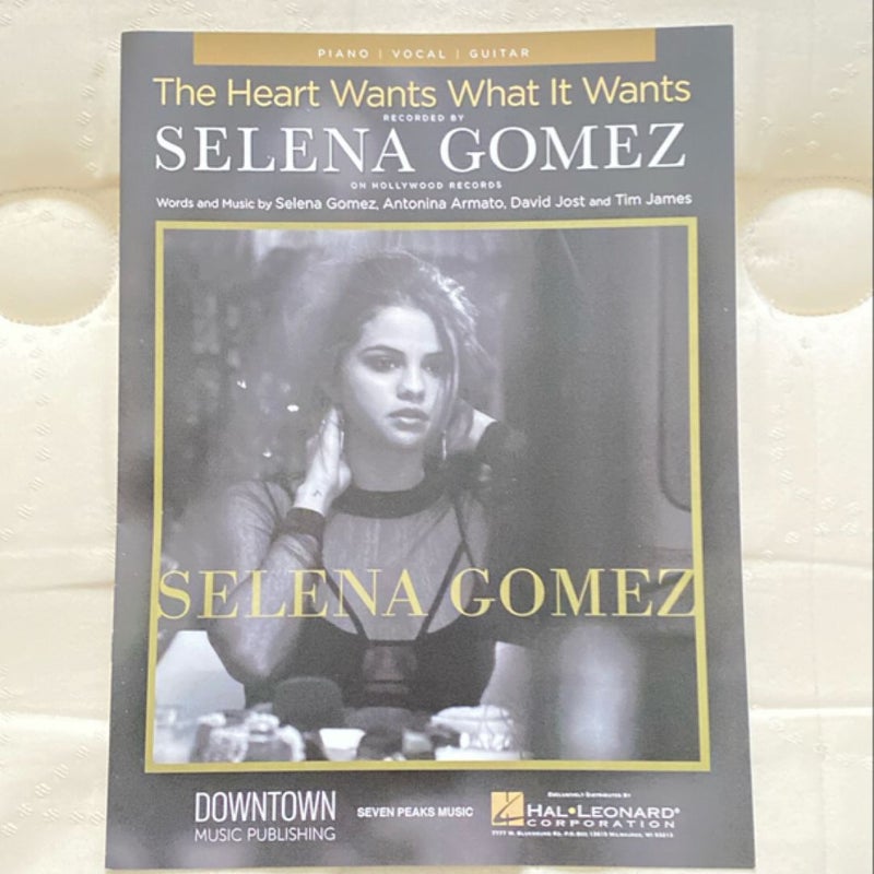 The Heart Wants What It Wants music sheet