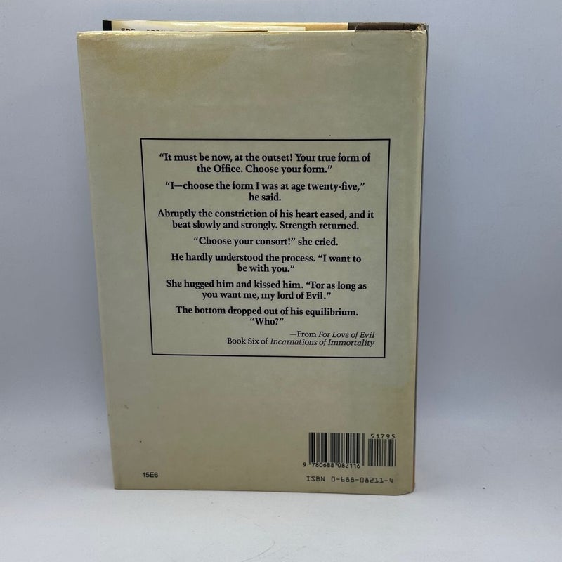 For Love of Evil (1st Ed 1st print)