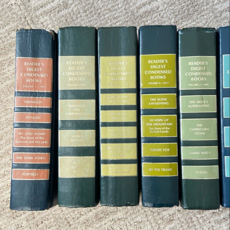 Muted Rainbow Reader’s Digest Condensed Books 