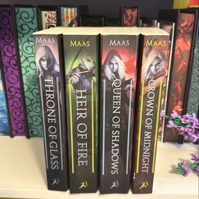 OOP Covers Throne of Glass Series 1-4