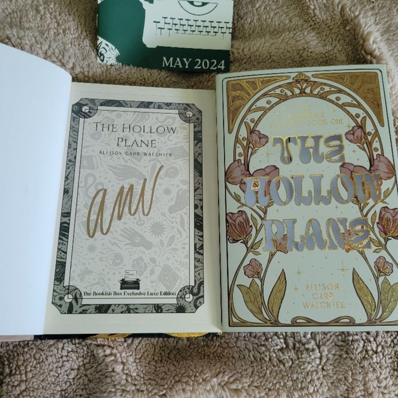 SIGNED The Hollow Plane | Bookish Box Edition | Allison Carr Waechter | Special Edition 