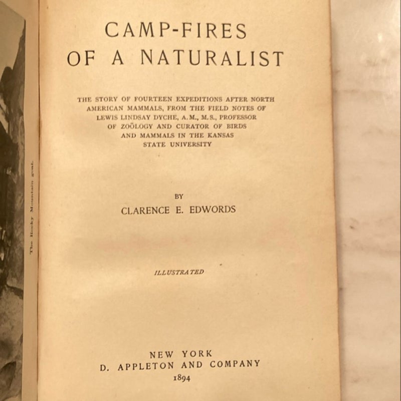 Camp Fires of a Naturalist (1894)