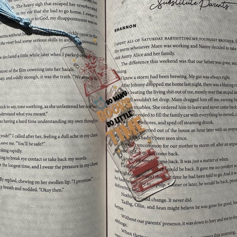 “So many books, so little time” bookmark