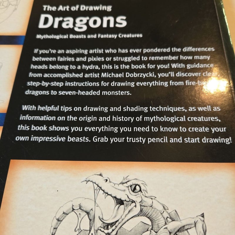 Dragons (the Art of Drawing) super drawing details 141 pages very great fantasy fun