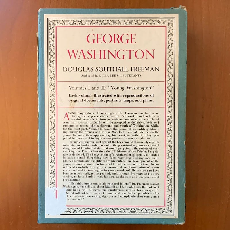 George Washington: Young Washington Vol 1 & 2 Box Set (1949 Scribners Edition)