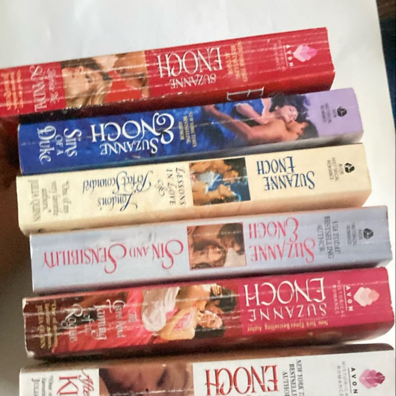 Suzanne Enoch bundle of 6 books