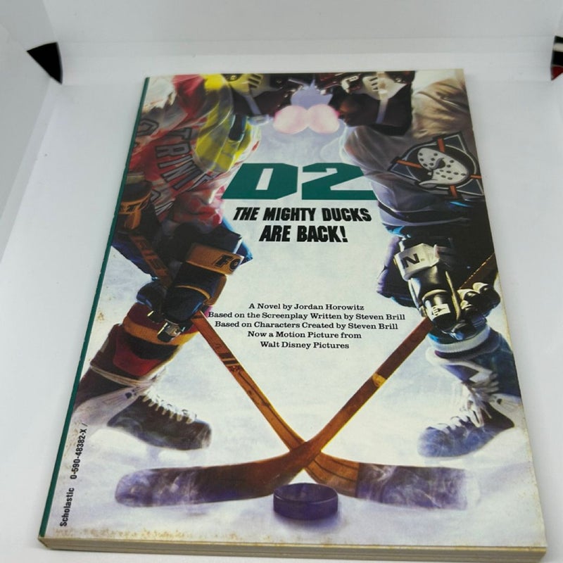 D2: The Mighty Ducks Are Back! Scholastic Paperback 1994 