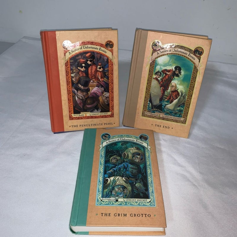 Lemony Snickets Hardcover A Series Of Unfortunate Events Books 11 12 13  2004-06