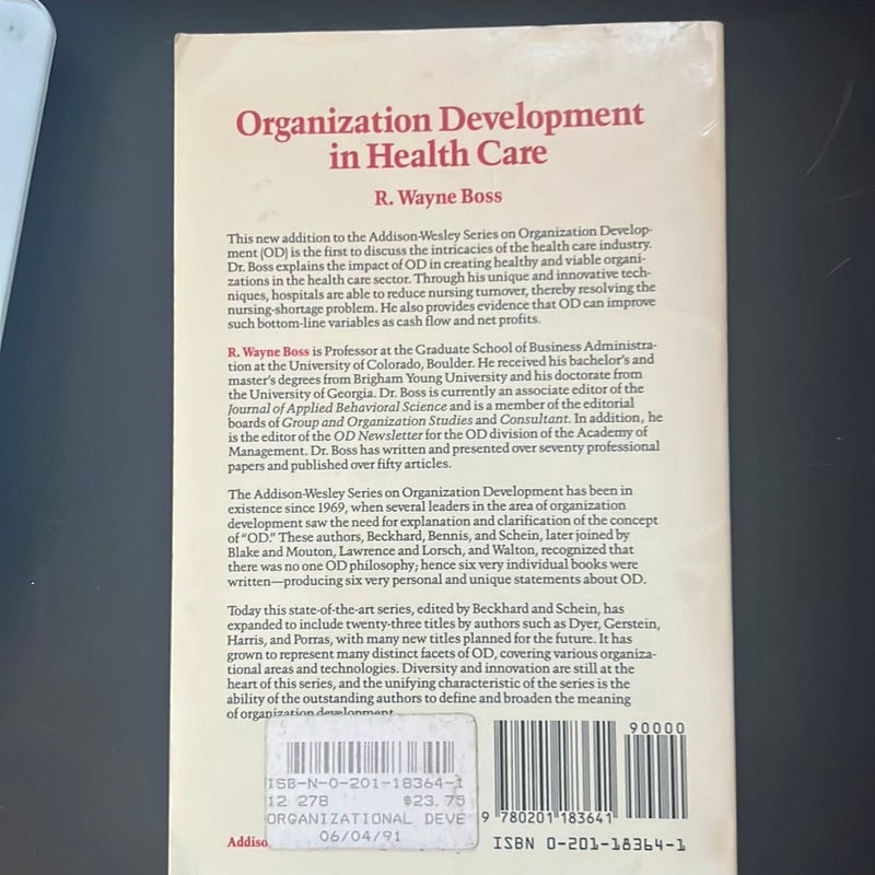 Organizational Development in Health Care