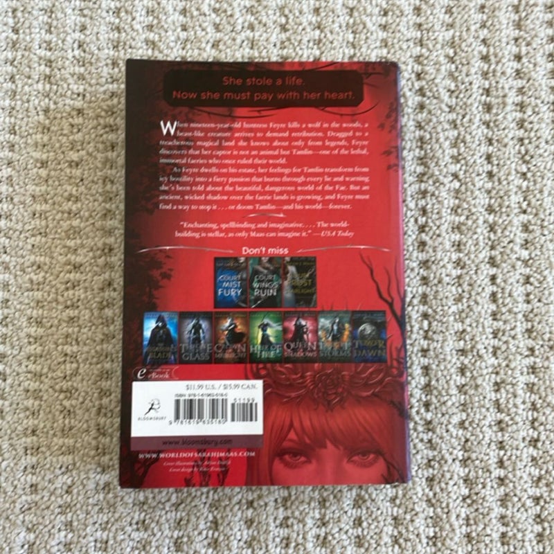 A Court of Thorns and Roses original cover 