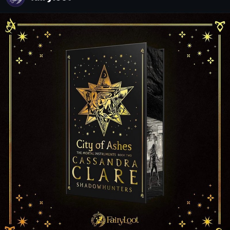 The Mortal Instruments *Fairyloot* Editions: City of Bones, City of Ashes, and City of Glass