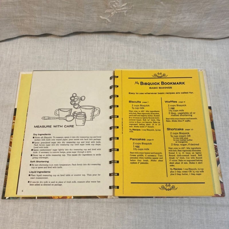 Vintage 1964 The Bisquick Cookbook from Betty Crocker Spiral Bound