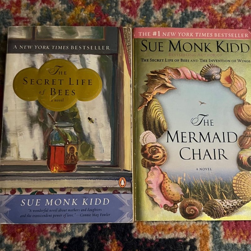 2 Trade PB by Sue Monk Kidd: THE SECRET LIFE OF BEES & THE MERMAID CHAIR VG