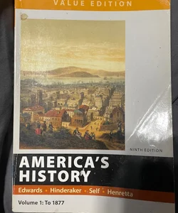 America's History, Value Edition, Volume 1