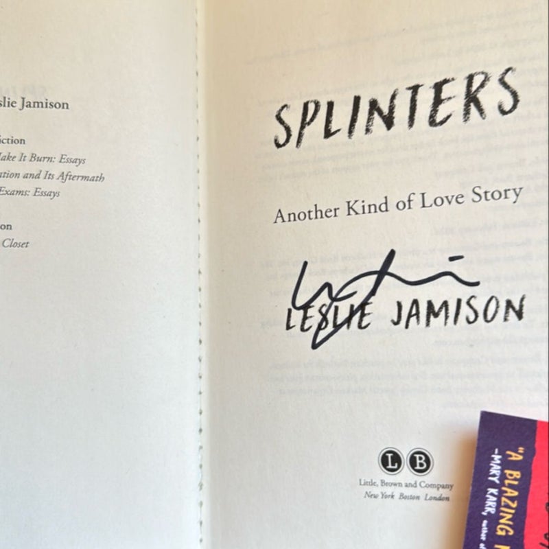 Splinters - signed 