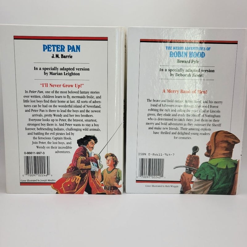 2 Book Bundle of Robin Hood and Peter Pan