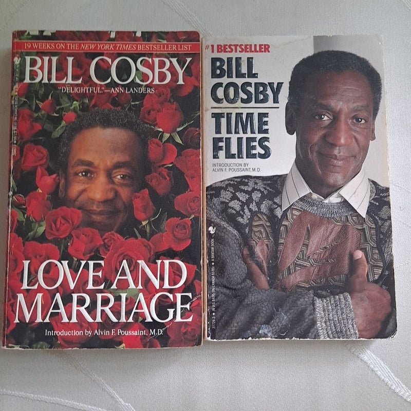 Bill Cosby paperbacks Time Flies and Love and Marriage comedy humor 