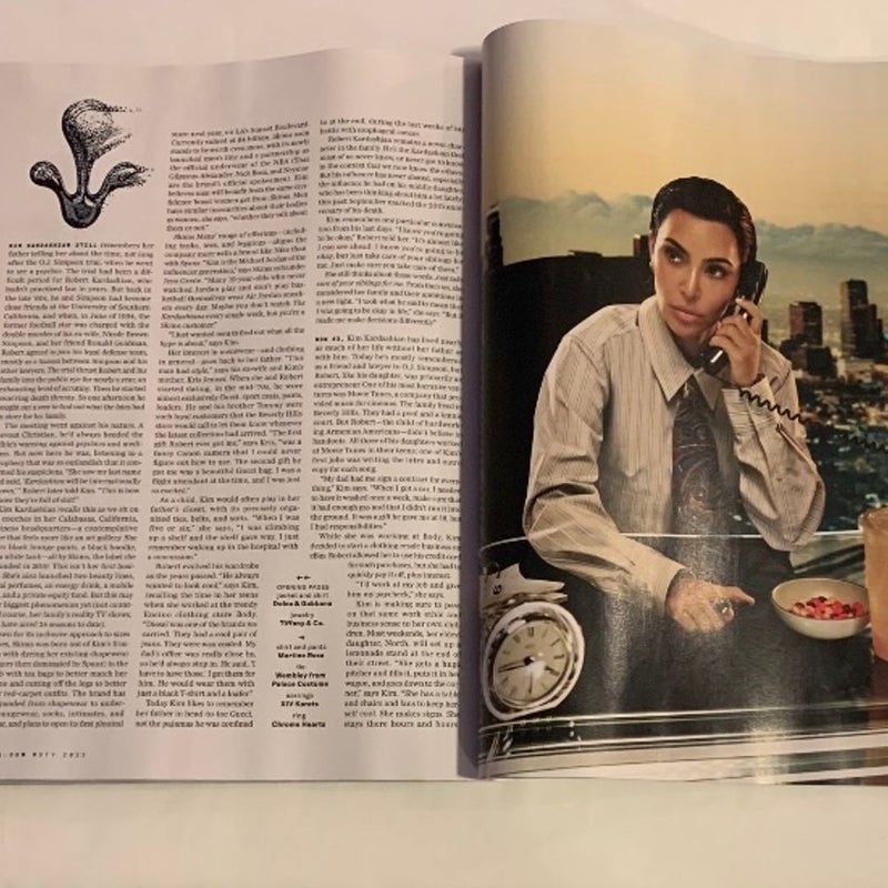 GQ Kim Kardashian & Travis Scott Issue 12/23 1/24 Magazine