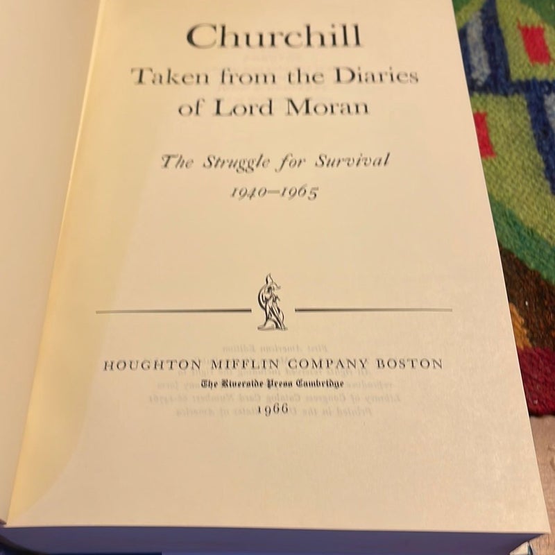 Churchill (1966 1st American Book Club Edition)