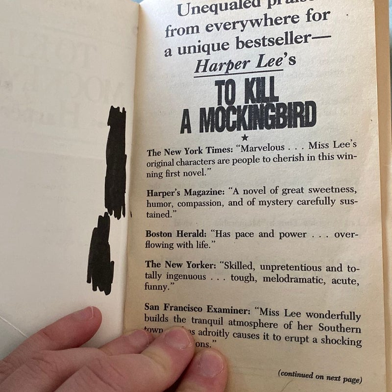 To Kill A Mockingbird 