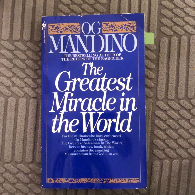 The Greatest Miracle in the World