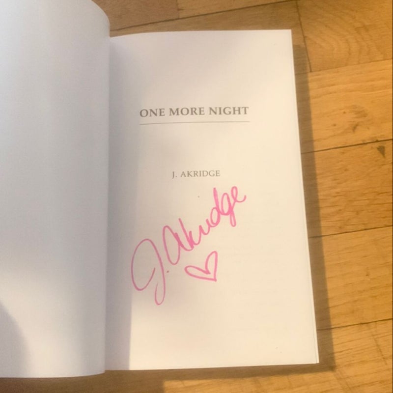 One More Night (Signed)