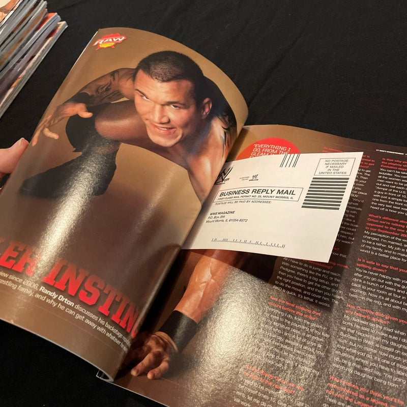 WWE MAGAZINE AUGUST 2008 JEFF HARDY WORLD WRESTLING ENTERTAINMENT