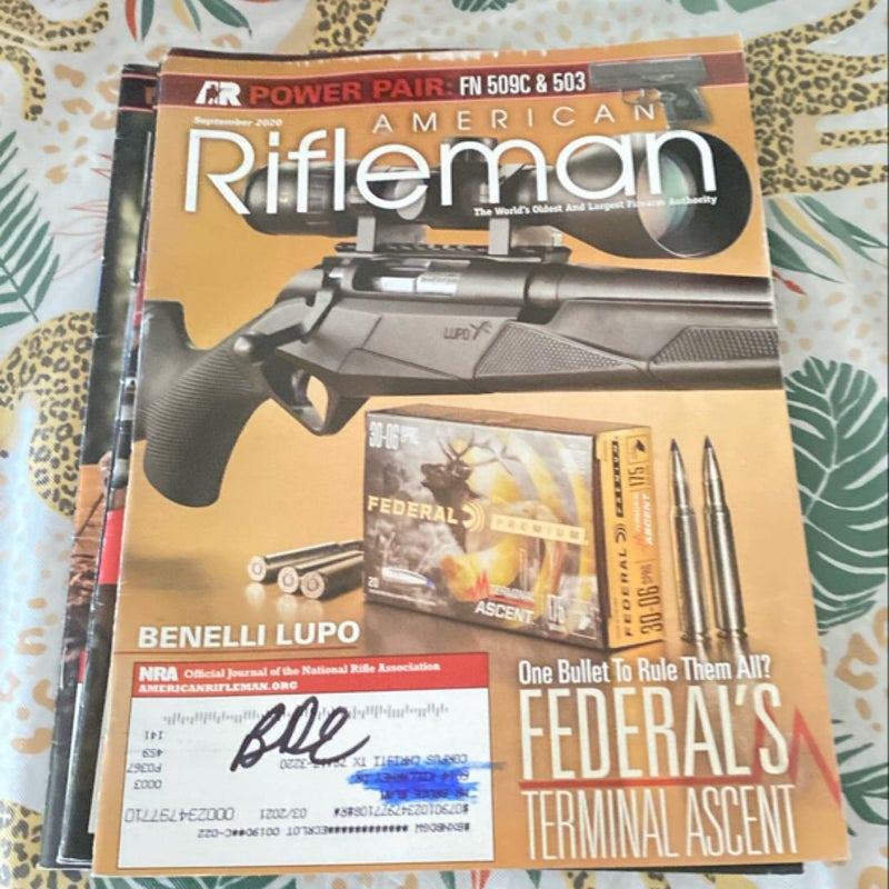 May 2018-May 2023 10 Rifleman Magazine Issues