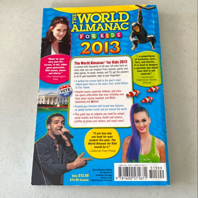 The World Almanac for Kids 2013