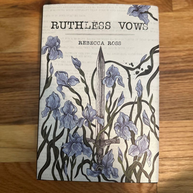 New owlcrate edition signed ruthless vows by Rebecca Ross