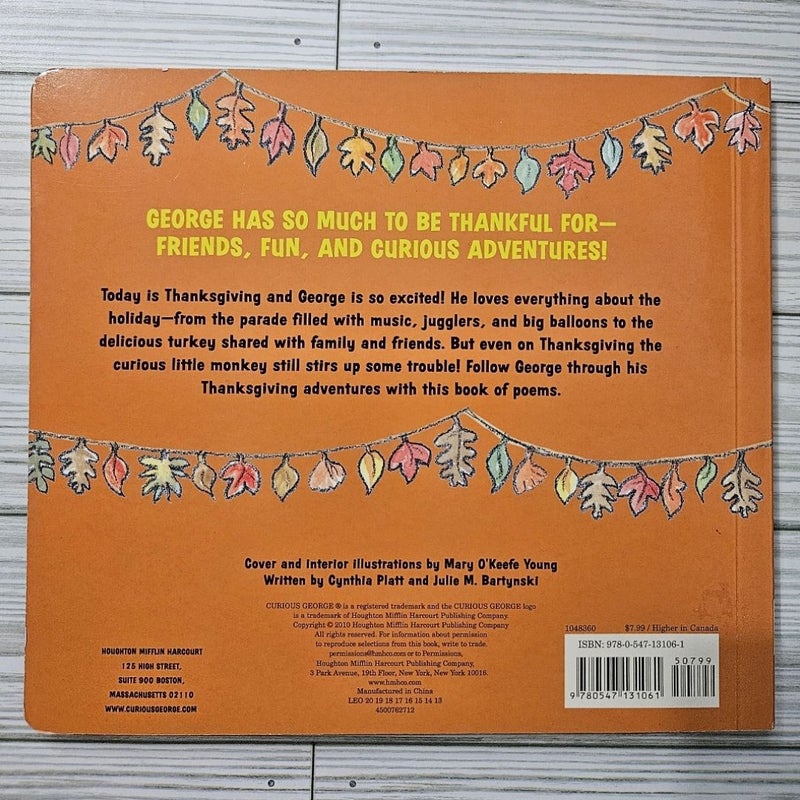 Happy Thanksgiving, Curious George Tabbed Board Book