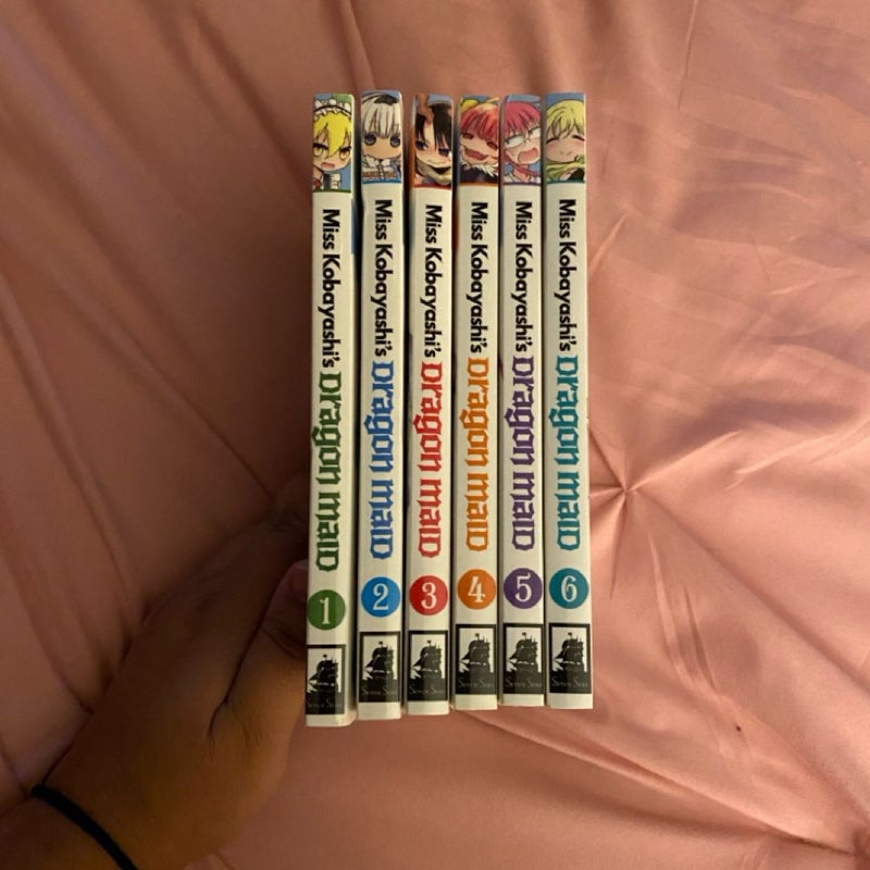 Miss Kobayashi's Dragon Maid manga volumes 1-6