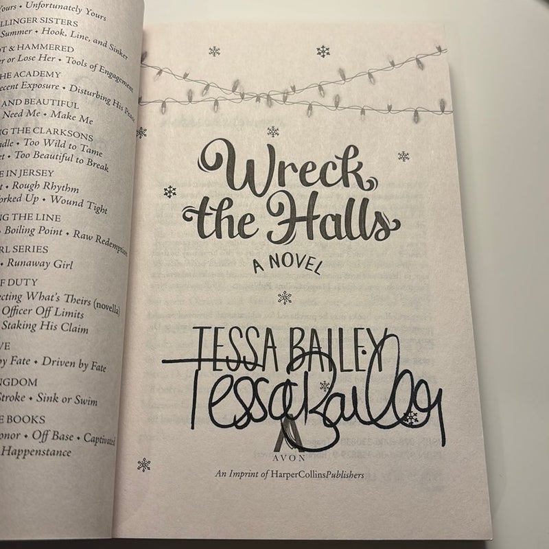 SIGNED Wreck the Halls 1st Edition
