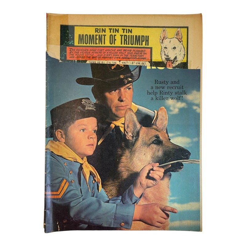 Vintage 1960s Comic Lot of 6: Lassie & Rin Tin Tin Coverless/Remaindered Set
