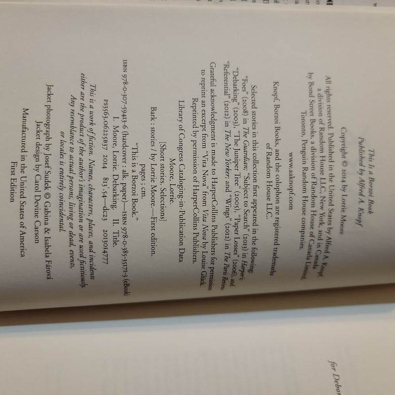 Bark (2014 First Edition)
