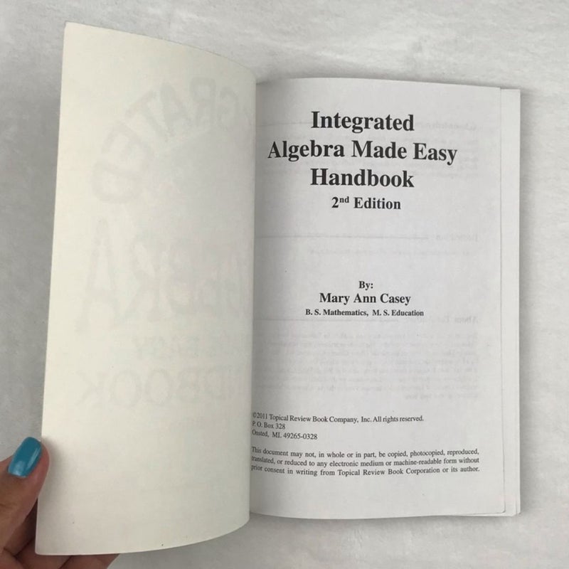 Integrated Algebra Made Easy