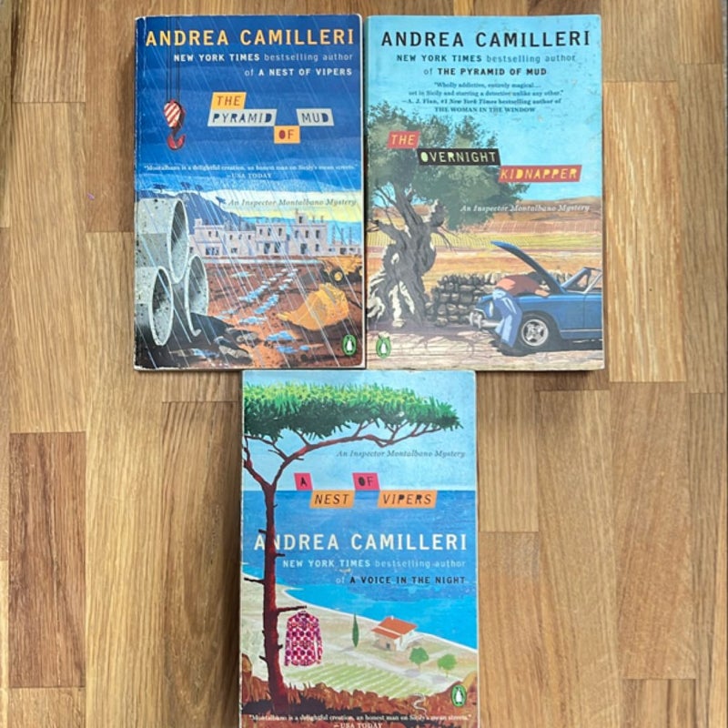 3 Book Andrea Camilleri Bundle