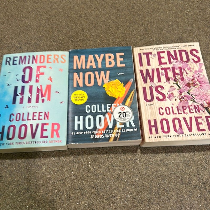 Set of 3 Colleen Hoover books  