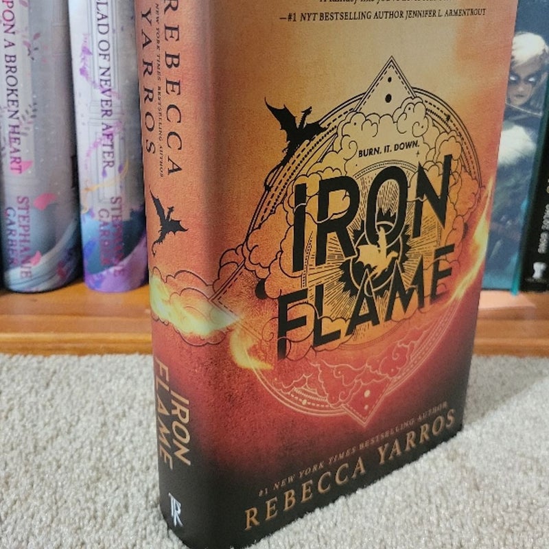 Iron Flame 1st Edition Sprayed Edges by Rebecca Yarros