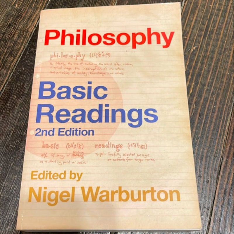 Philosophy: Basic Readings