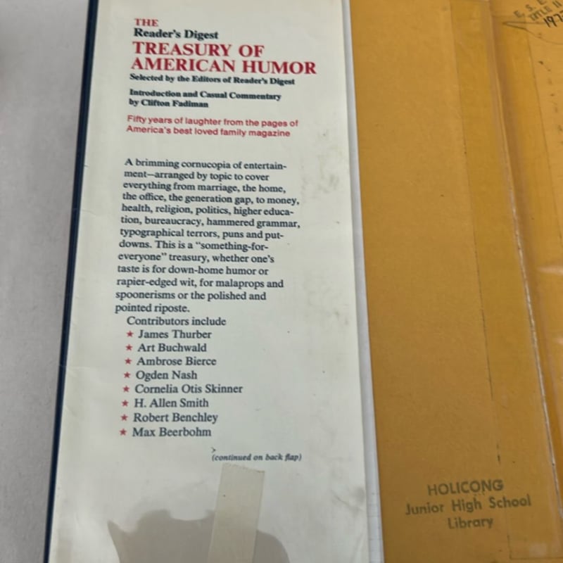The Reader's Digest Treasury of American Humor