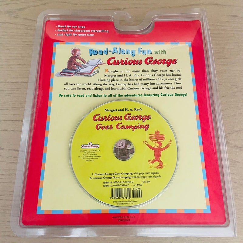 Curious George Goes Camping Book and Cd