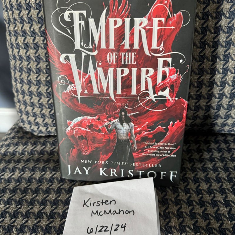 Empire of the Vampire Signed 1st Ed.