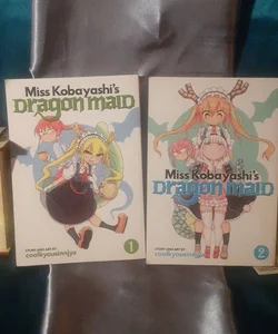 Miss Kobayashi's Dragon Maid Vol. 1 & 2 manga set