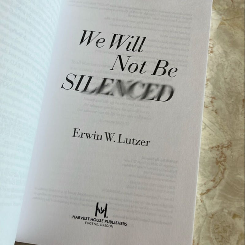 We Will Not Be Silenced