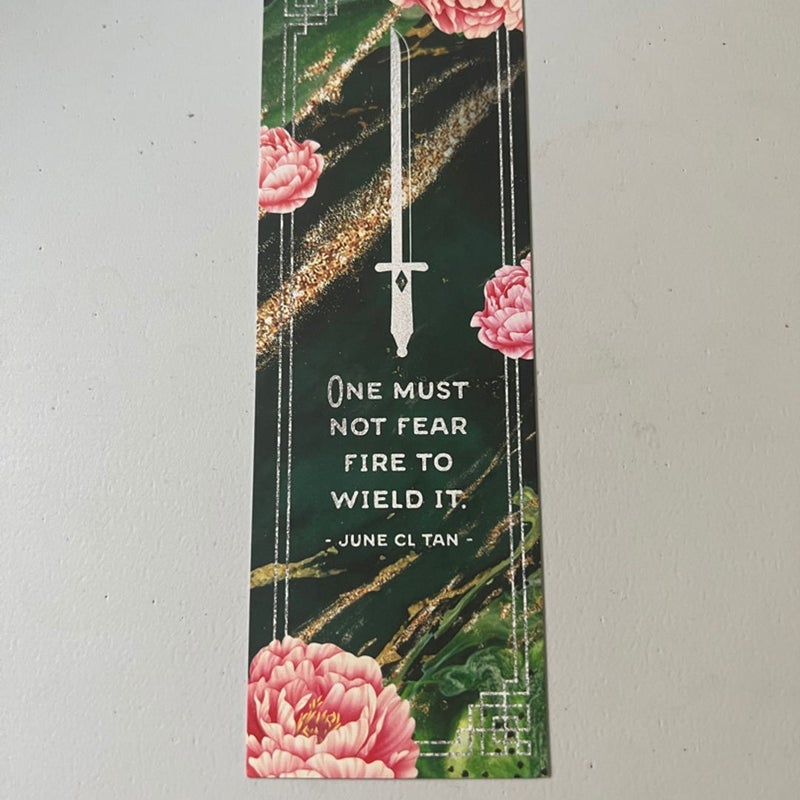 “Jade Fire Gold” bookmark
