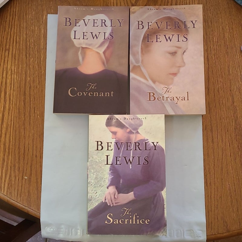 Book Lot of First 3 Abram's Daughters Amish Novels by Beverly Lewis