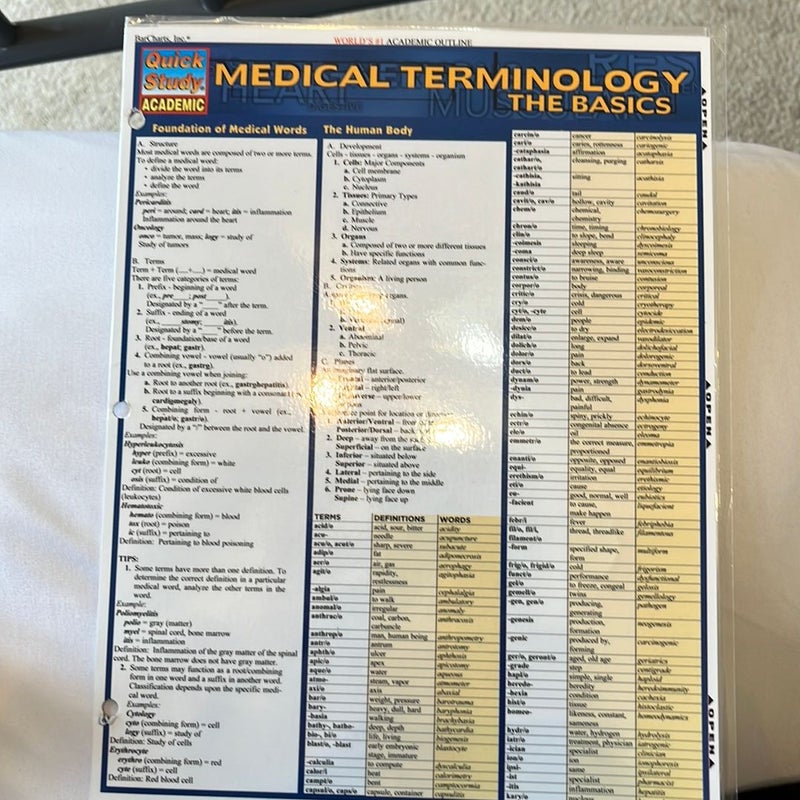Medical Terminology:the Basics