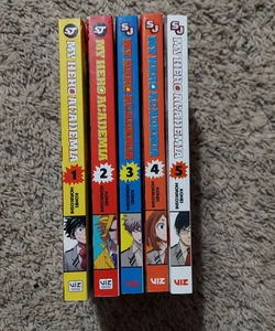 My Hero Academia volumes 1-5