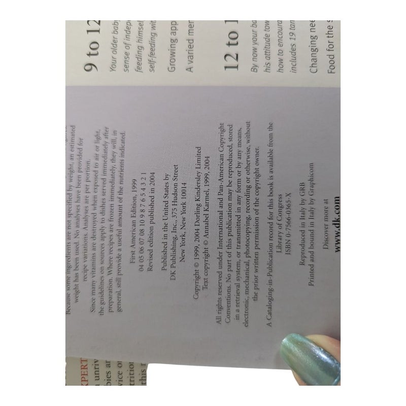First Meals Revised